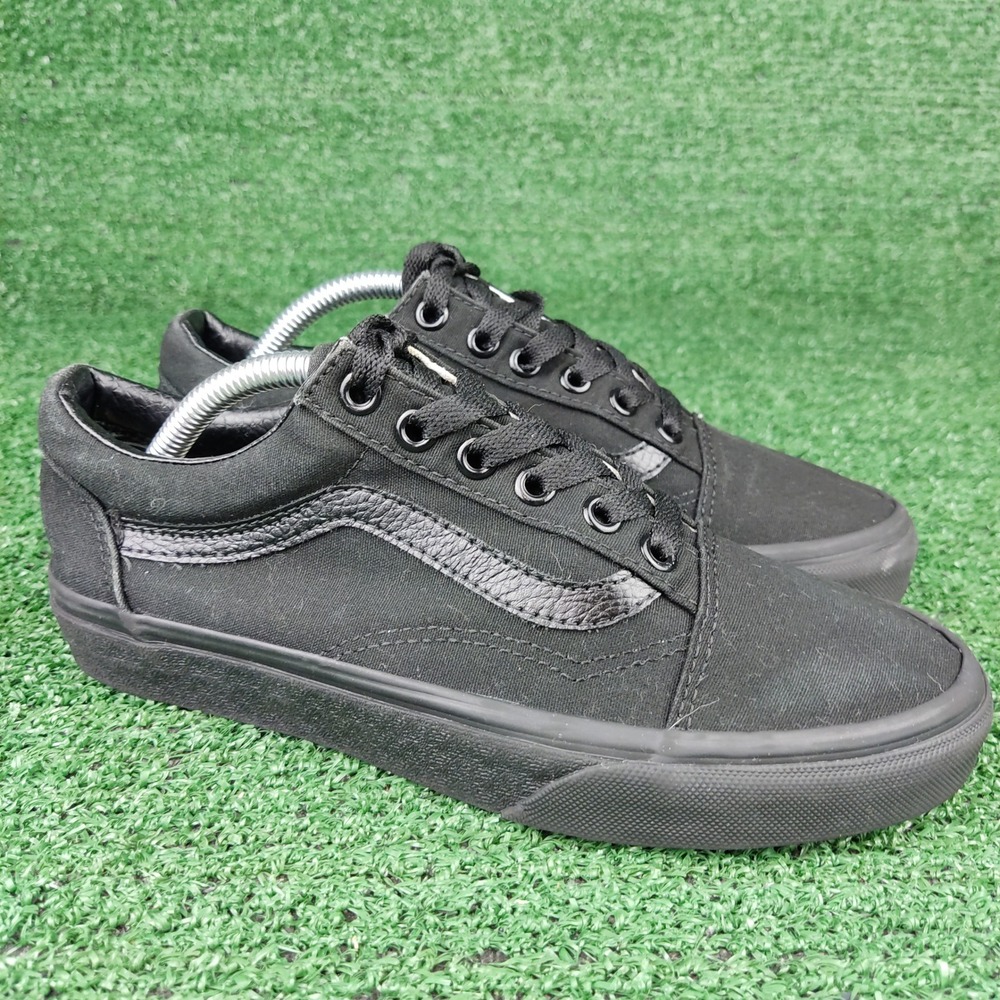 Vans Sneakers Mens 5 Womens 6.5 Black Old Skool Low Top Skate Shoes 507698